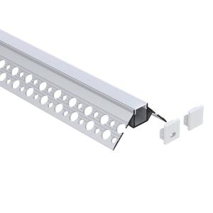 China Recessed Extrusion Drywall Aluminium Profiles For Wardrobe Office factory