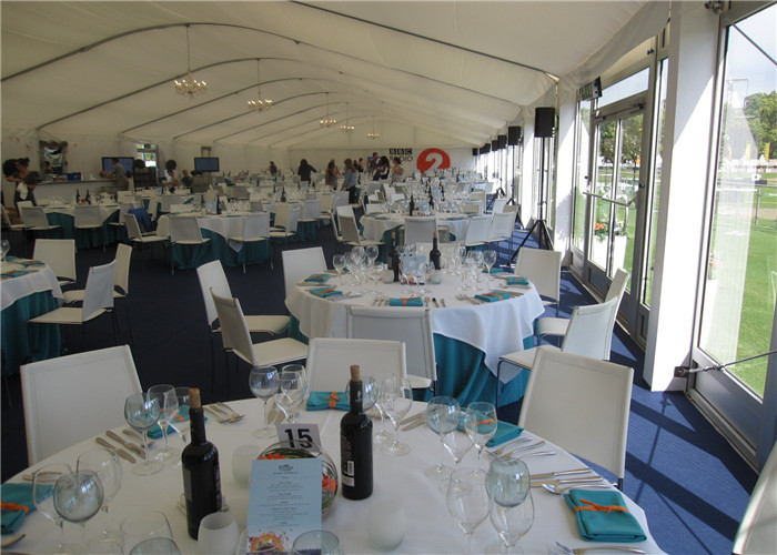 1000 Capacity Big TFS Tent Arc - shaped ClearSpan Structure For Wedding Event