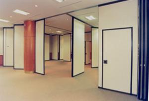 China Office Foldable Movable Partition Walls Wooden Melamine Finish factory