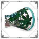 9MM Bong Dinosaur Art On Glass Smoking Water Pipe With Ice Catcher