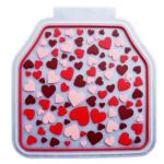 Rubber Latex Pure Material Universal Car Mat With Pink Lovely Pattern