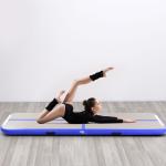 Purple Drop Stitch Fabric Gym Tumble Track / Inflatable Air Mat For Gymnastics