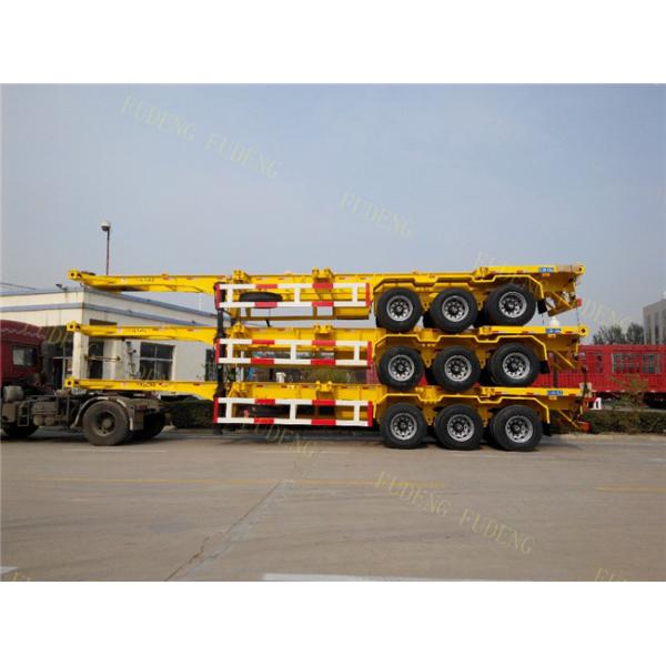 Warranty 3 Axles Chassis Container Trailer 20ft / 40ft 30T Loading Capacity