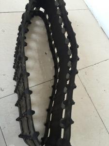 China Black Robot Rubber Tracks 254×65×30 / Wear - Resistant Snowmobile Track Parts factory
