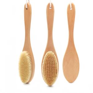 China Natural Sisal Exfoliating Dry Brush Plant Cactus Wooden Massage Body Brush factory