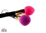 Dual Sided Professional Makeup Sponge Powder Puff With Handle For Sensitive Skin