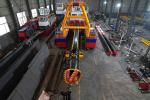 Heavy Duty Sludge dredger ship With Centrifugal Slurry Pump 500 Cubic Meters Per