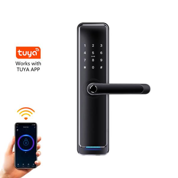 Waterproof Bimetric Locks Fingerprint Door Handle Digital Keyless Smart Door