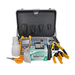 China 6S Cleaver Fiber Optic Tool Kit VFL 10mW Fiber Optic Cable Termination Kit factory