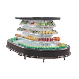 Supermarket hypermarket color steel multideck vertical annular open chiller