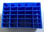 Fireproof Plastic Hollow Sheet Blue 2440mm Plastic Dividers Box Crates