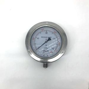 China 0 To 1600Bar Stainless Steel Liquid Filled Pressure Gauge Shockproof Silicone Filled Pressur factory