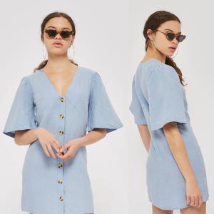 China High Quality Wholesale Breathable Soft Loose Casual Shirt Dress Cotton factory