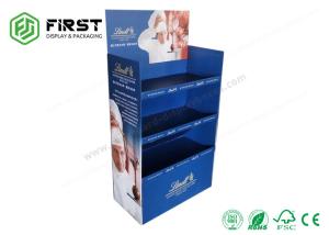 China Customized Corrugated Carton Stand Foldable Cardboard Chocolate Floor Display Shelf factory