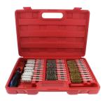 38pcs 1/4 inch Hex shank Wire Brush Drill Attachments Stainless Steel Brass