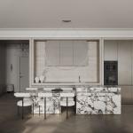 Custom Modern Furniture Kitchen Dining Room Cabinet Wood Veneer Door Panel