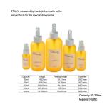 30/60/150/200/300ml Yellow Smooth Round-shouldered bottle with white pump for