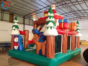 China Factory Christmas Santa Tree Inflatable Slides Castle Inflatable Bouncy House factory