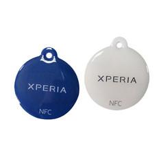 China 3cm Reading Rfid Epoxy Tag S50 Chip Customized Logo Printing factory
