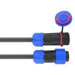 Male / Female IP67 Waterproof Power Connector Solderless Screw Connection