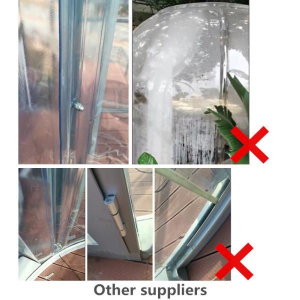 Transparent Garden Glass House Large Aluminum Profiles Round Igloo Geodesic Dome Tents