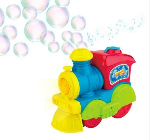 China EN71 ABS Bubble Blowing Toy Train With Lights And Sounds factory