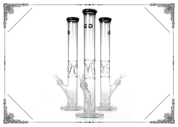 Grace 17.5'' Tall Straight Tube Glass Smoking Pipes With Special Ice Catcher
