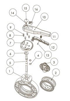 2&quot; PVC Butterfly Valve with Wide Handle Lever Type for Swimming Pool