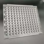 Carrying IC White ABS Anti Static Trays Reusable ISO Certificate