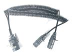 European Type Trailer Cable Spiral Coil 24v Nylon Plug OEM Standard