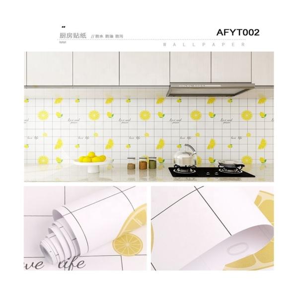 China Entertainment Kitchen Wallpaper Waterproof PVC Ceramic Tile Wall Stickers Back Splash for Easy Self-Adhesive Installation factory