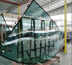China Custom Curved Tempered Glass 6mm Toughened Laminated Glass Panels factory