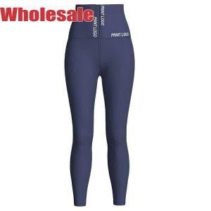 China Blue Latex Shapewear Yoga Pants 3XL 99cm Waist Trainer Leggings factory
