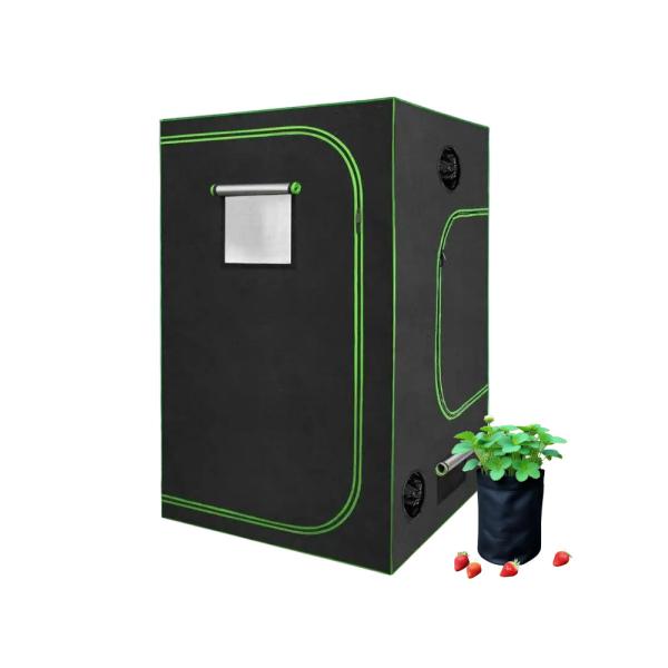 Home Garden, Oxford Fabric, 120x120x200 Grow Tent Complete Kit, Metal Frame, for