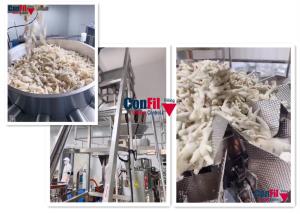 China Rotary 1000 Gram Chicken Vacuum Packing Machine For Poultry Packing Line factory