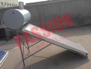 China 150L Solar Panel Hot Water Heater , Solar Assisted Water Heater Blue Titanium factory