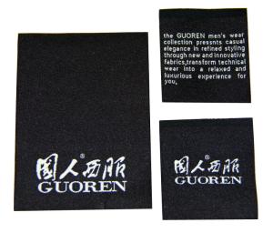China Durable Clothing Woven Labels Fashion Brand luxury design for Men's Collection factory