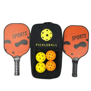 China 3K Carbon Fiber Pickleball Racquet Orange Pickle Ball Paddle factory