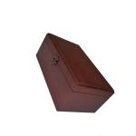 Customized Luxury Solid Wooden Wine Packaging 9mm Thickness 34.5x17x9cm