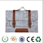 Wholesale top grade dark grey office felt laptop sleeve,felt laptop case