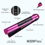 Frizzproof Ceramic Flat Iron Hair Straightener , Hotel 25W Straightener Curler 2