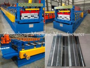 China High Strength 22KW Floor Deck Roll Forming Machine With Gearbox Drive factory