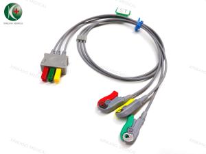 China Medical TPU 3 Lead ECG Lead Wires Clip Type for Monitoring factory