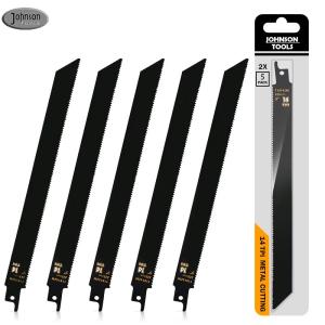 China 5 Pack 9 Inch 14TPI Sawzall Blades Cast-Iron Bi-Metal Sabre Saw Blades Heavy Metal Cutting Reciprocating Saw Blades factory