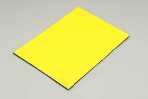 China Uv Resistant Yellow Exterior Acp Sheet Acp 3d Wall Panels 3MM 48 X 96 Inch factory
