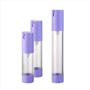 China 15ml 20ml 30ml Slim cosmetic airless pump bottle cosmetic lotion bottles cosmetic SAN bottles factory