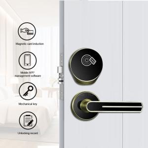 China Intelligent Zinc Alloy Hotel Smart Locks Half Automatic Anti Theft Room Lock factory