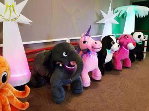 China Hansel amusement park walking electric mountable plush motorized animal factory