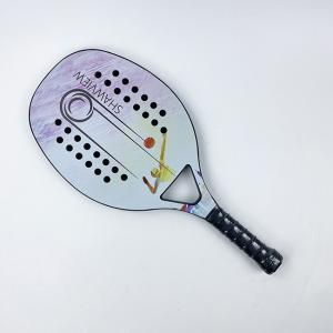 China PU Beach Tennis Paddles 12K Carbon Customized Beach Ball Racket factory