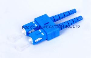 China SC SM 9 / 125um 3.0mm duplex fiber optic connector For WAN And LAN factory